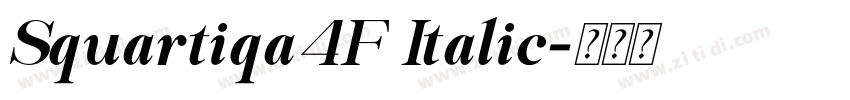 Squartiqa4F Italic字体转换